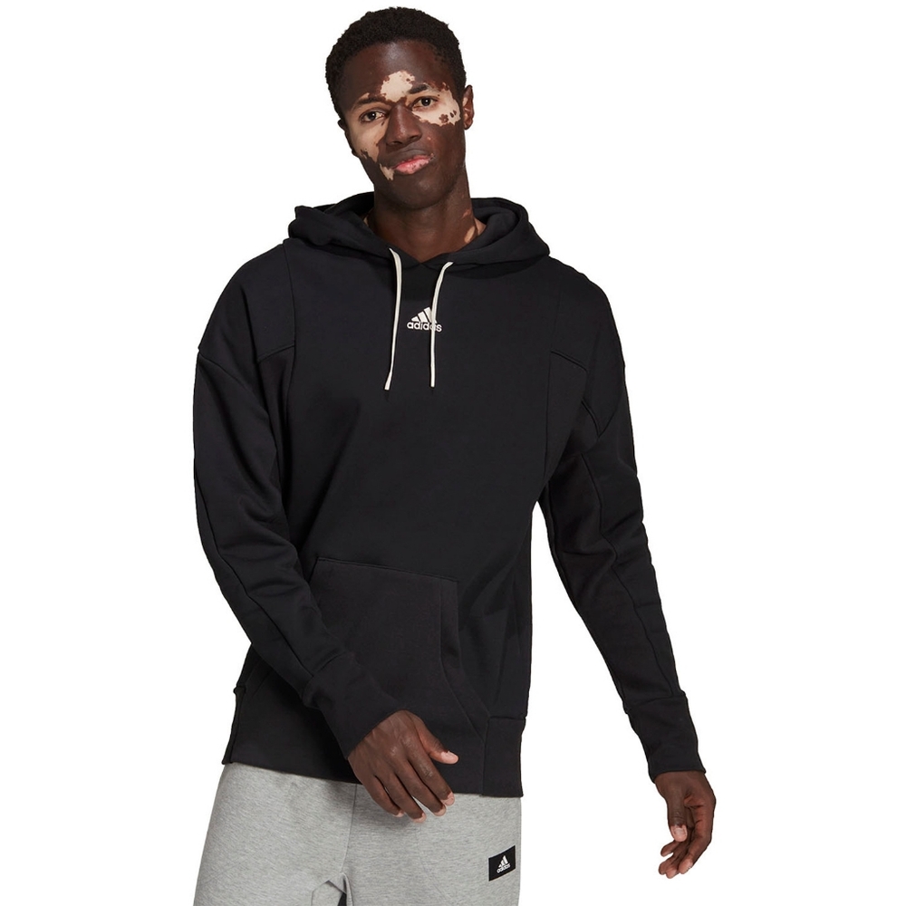 Men's pullover hoodie black/tan XL adidas